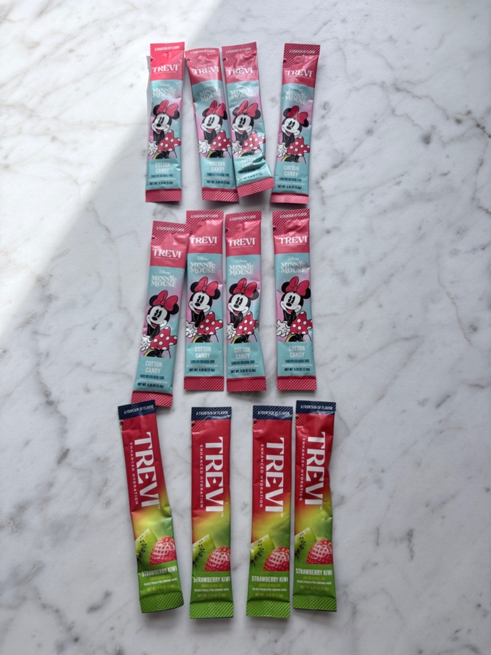 TREVI Minnie Mouse Cotton Candy & Strawberry Kiwi Drink Mix Pack